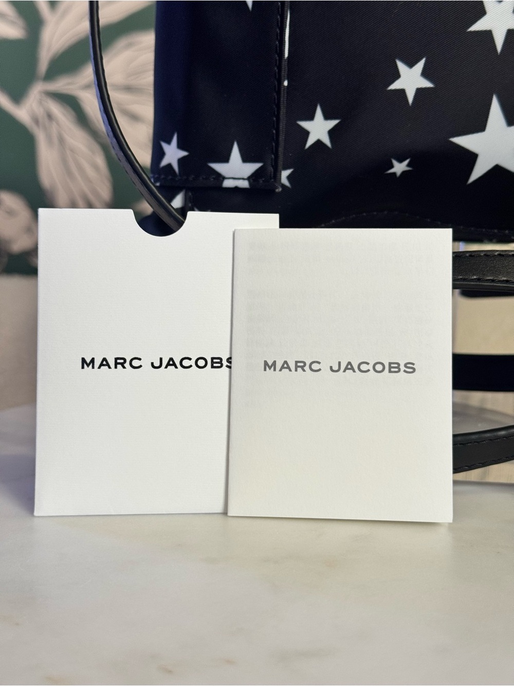 Marc Jacobs Black Nylon Star-Print Crossbody Bag NWT - Picture 2 of 7